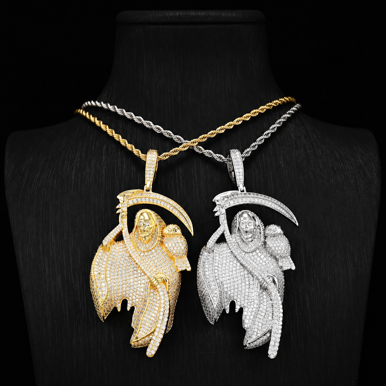 Iced Out Reaper Pendant