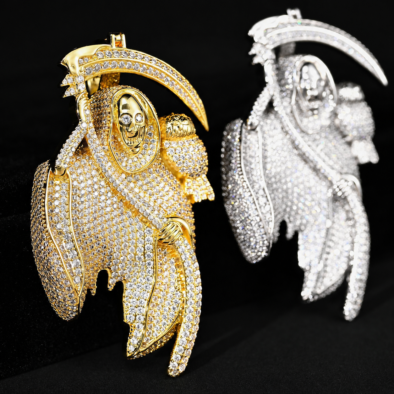 Iced Out Reaper Pendant