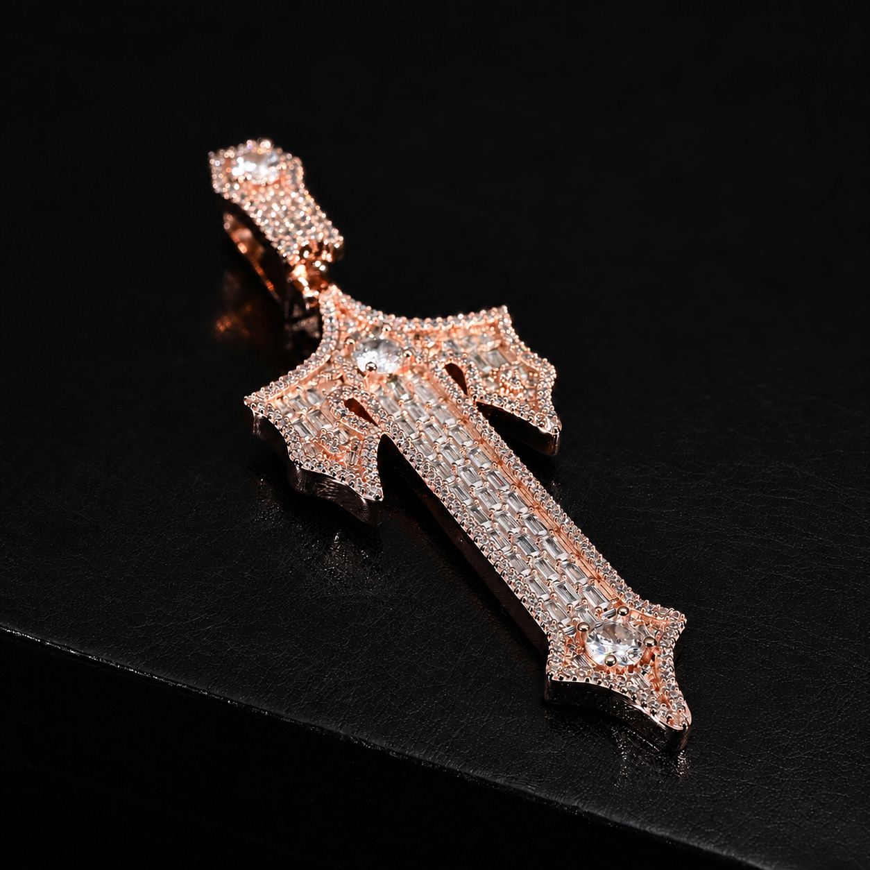 Baguette Letter T Pendant
