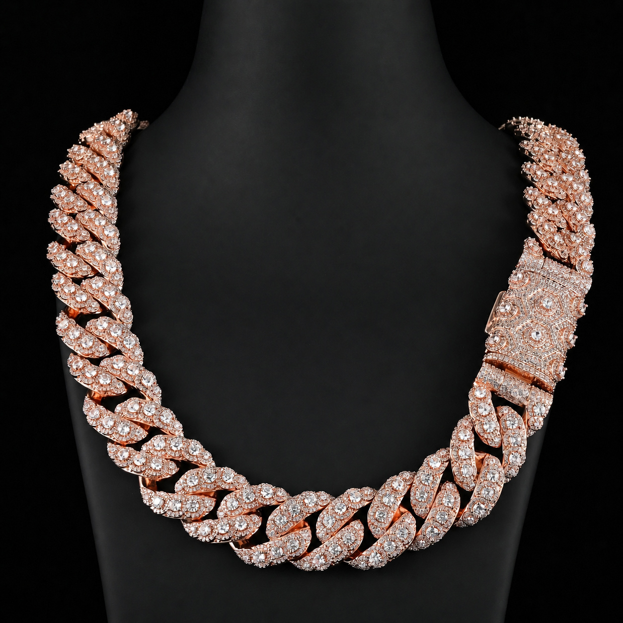 20mm Multi-Layer Iced Out Cuban Link Chain