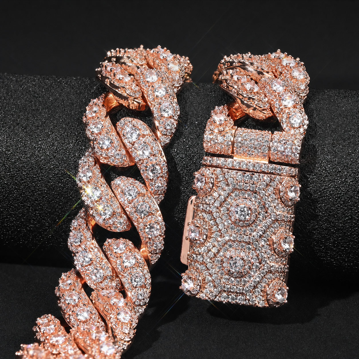 20mm Multi-Layer Iced Out Cuban Link Chain