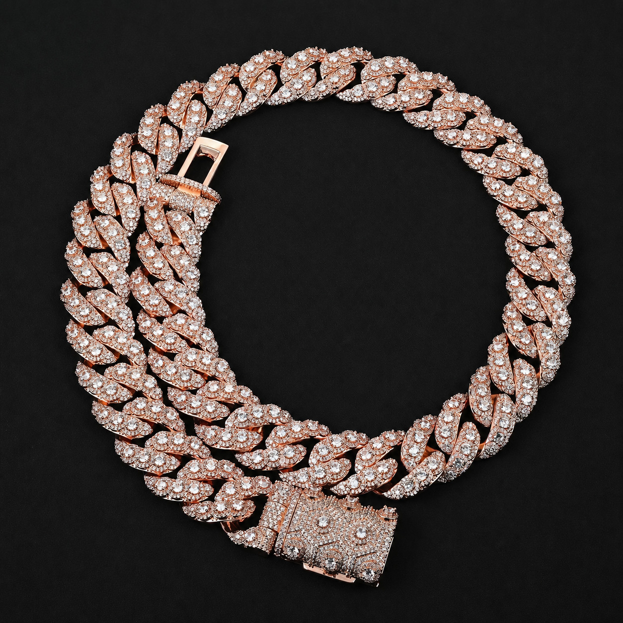 20mm Multi-Layer Iced Out Cuban Link Chain