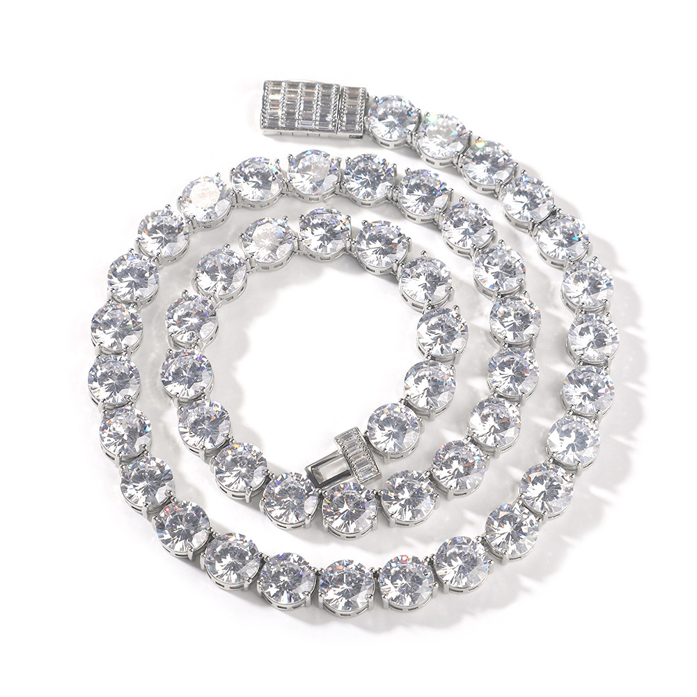 10mm Moissanite Diamond Tennis Chain