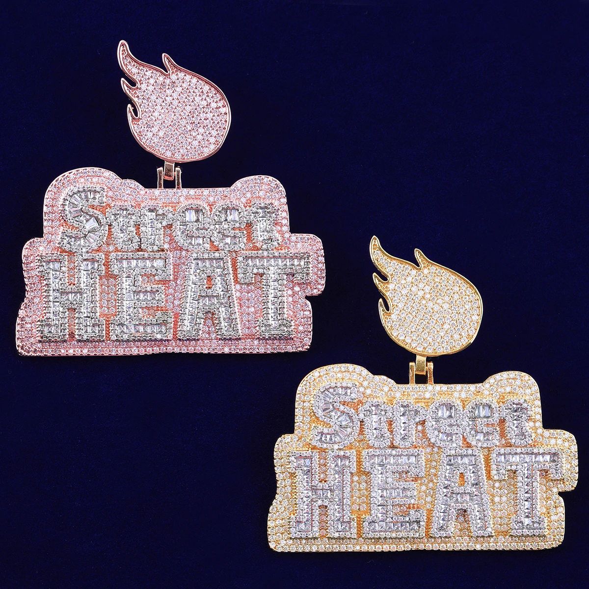 Iced Moissanite Letter Diamond Pendant