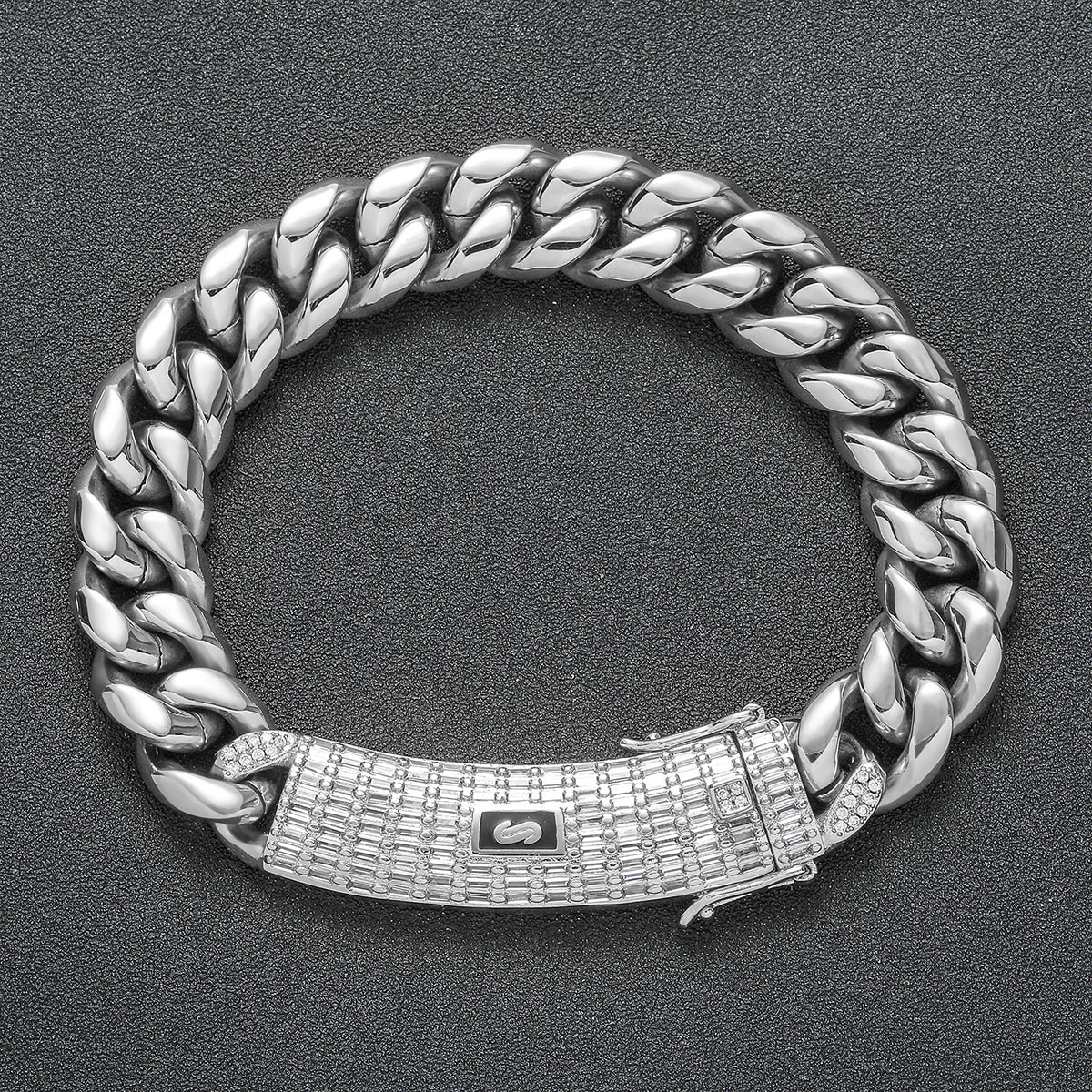 18K Gold Plated Classic Miami Cuban Chain Link And Bracelet