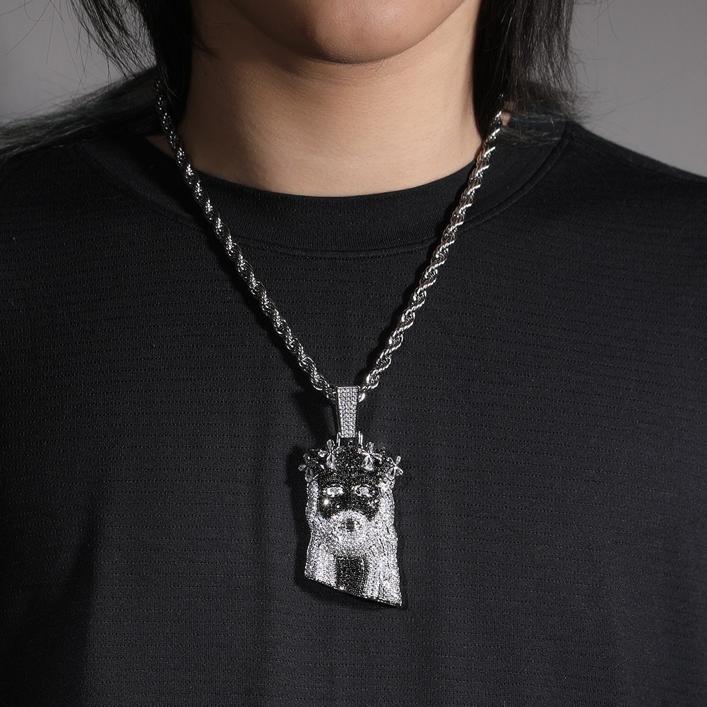 Iced Moissanite Diamond Jesus Figure Pendant