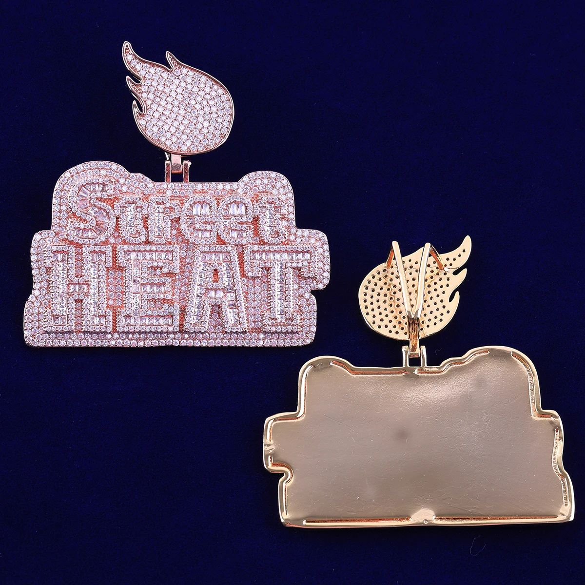 Iced Moissanite Letter Diamond Pendant