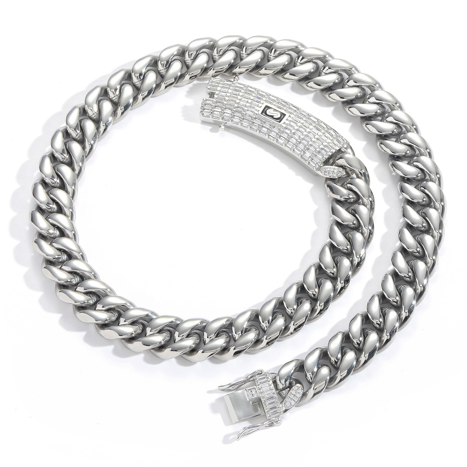 18K Gold Plated Classic Miami Cuban Chain Link And Bracelet