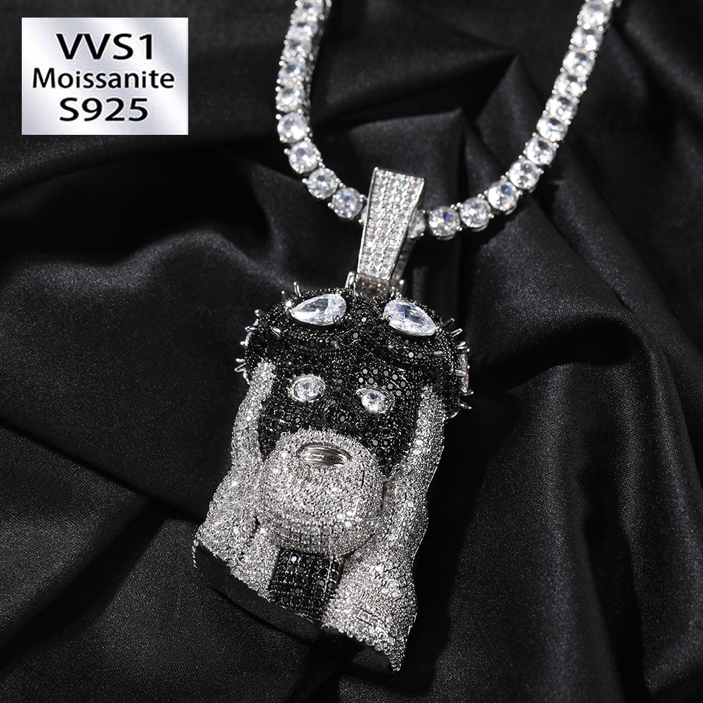 Iced Moissanite Diamond Jesus Figure Pendant