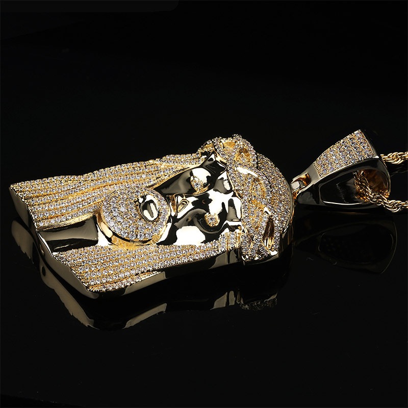 925S & VVS Moissanite Jesus Figure Pendant