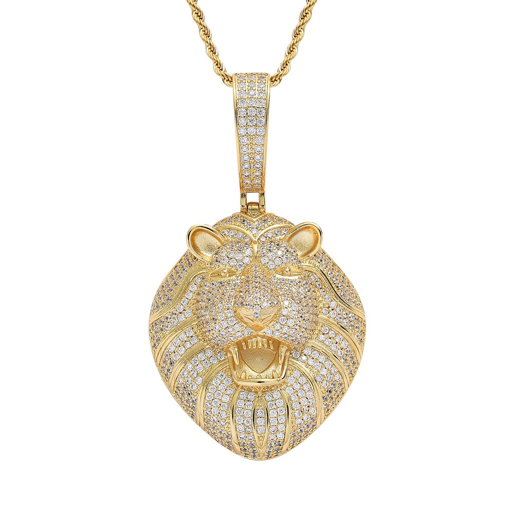 VVS Moissanite Lion Pendant