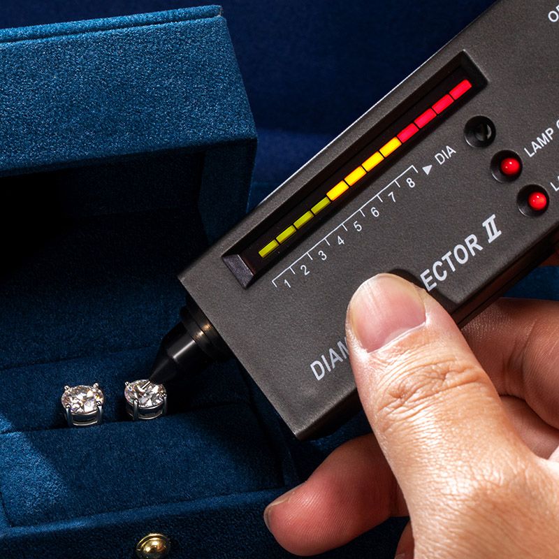 0.5Ct/1Ct/2Ct VVS1 Moissanite Brilliant Round Cut Stud Earrings in S925 Silver