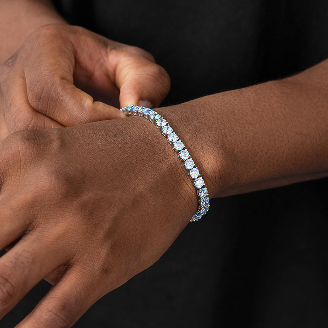 S925 Moissanite Tennis Bracelet For Men