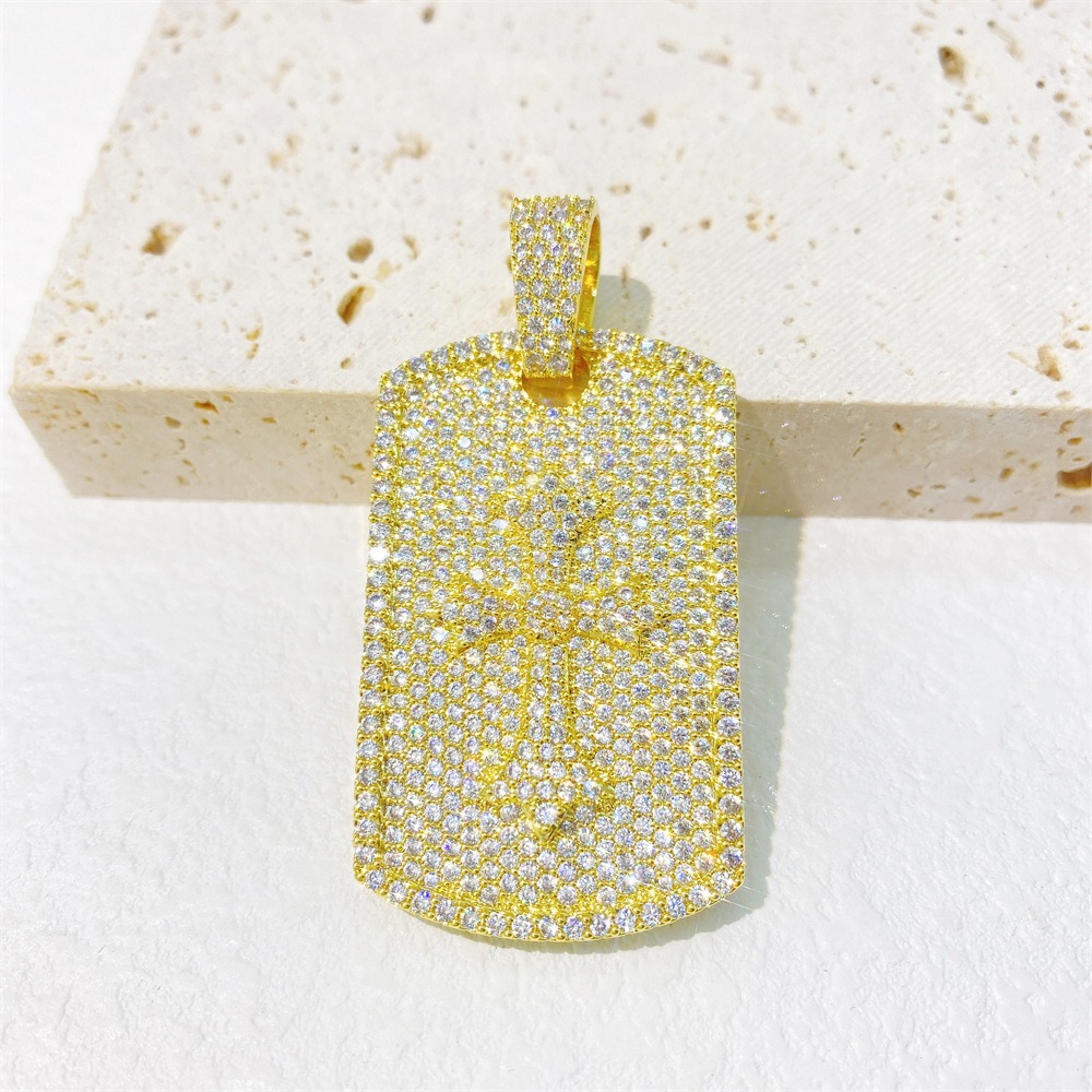 Moissanite Dogtag Pendant (IN STOCK)