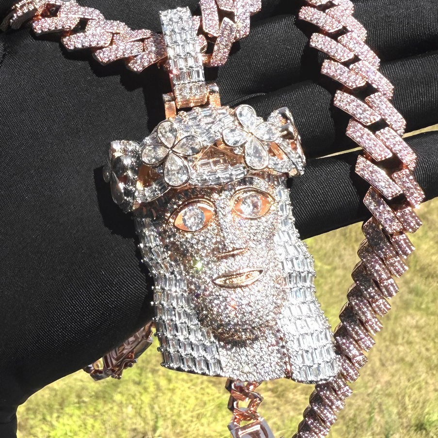 Iced Out Jesus Diamond Pendant (IN STOCK)