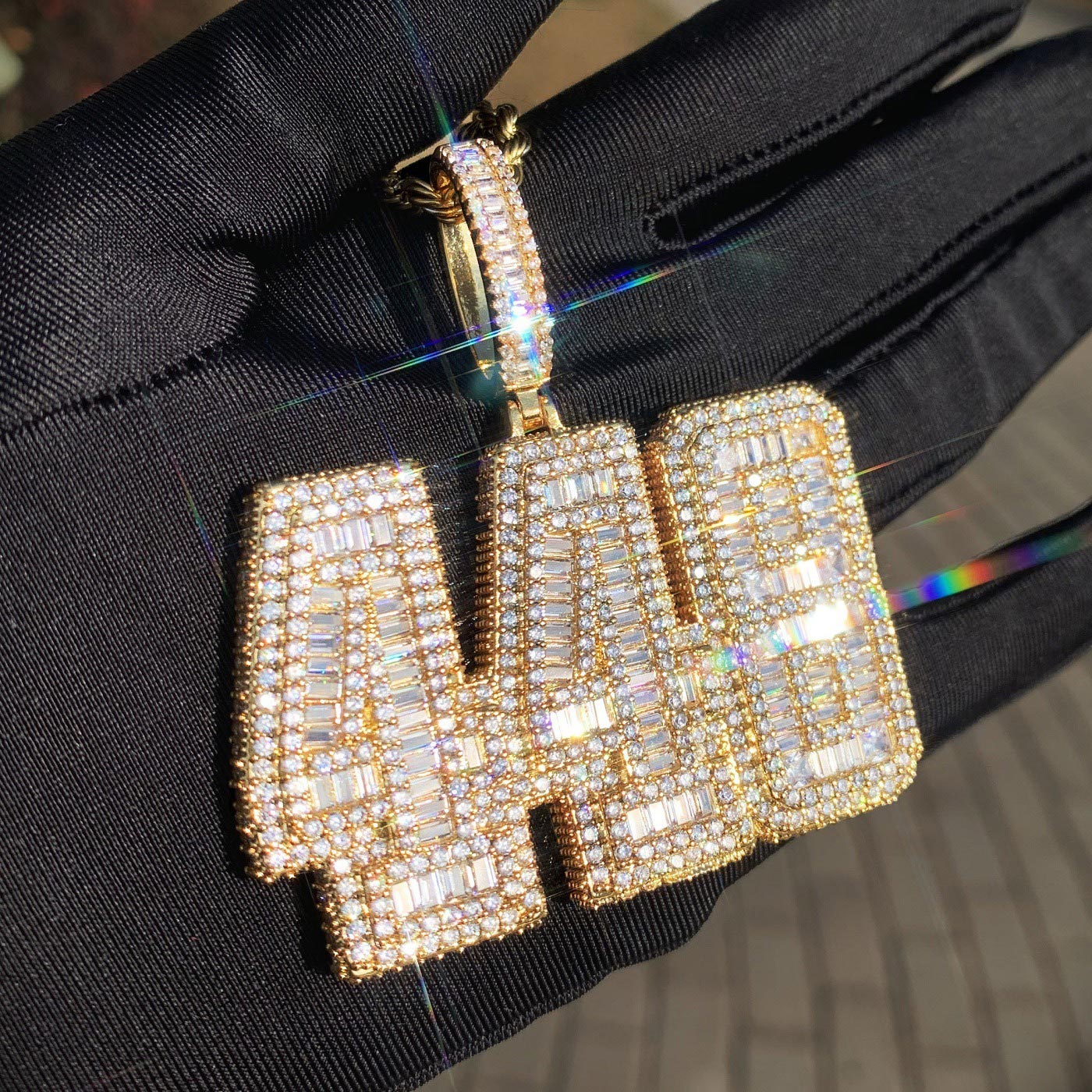 Iced Out Number ''448'' Diamond Pendant (IN STOCK)