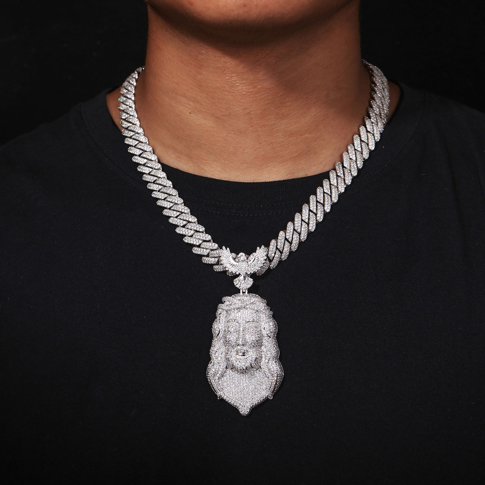 Iced Out Jesus Diamond Pendant (IN STOCK)