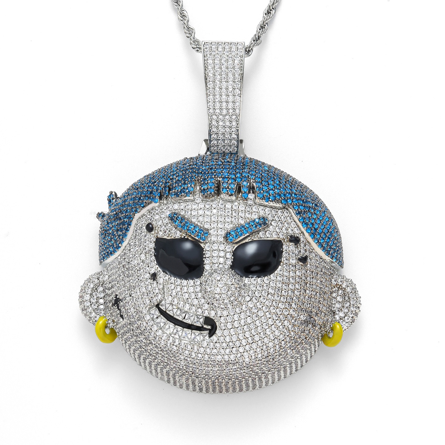 Blue Hair Character Pendant