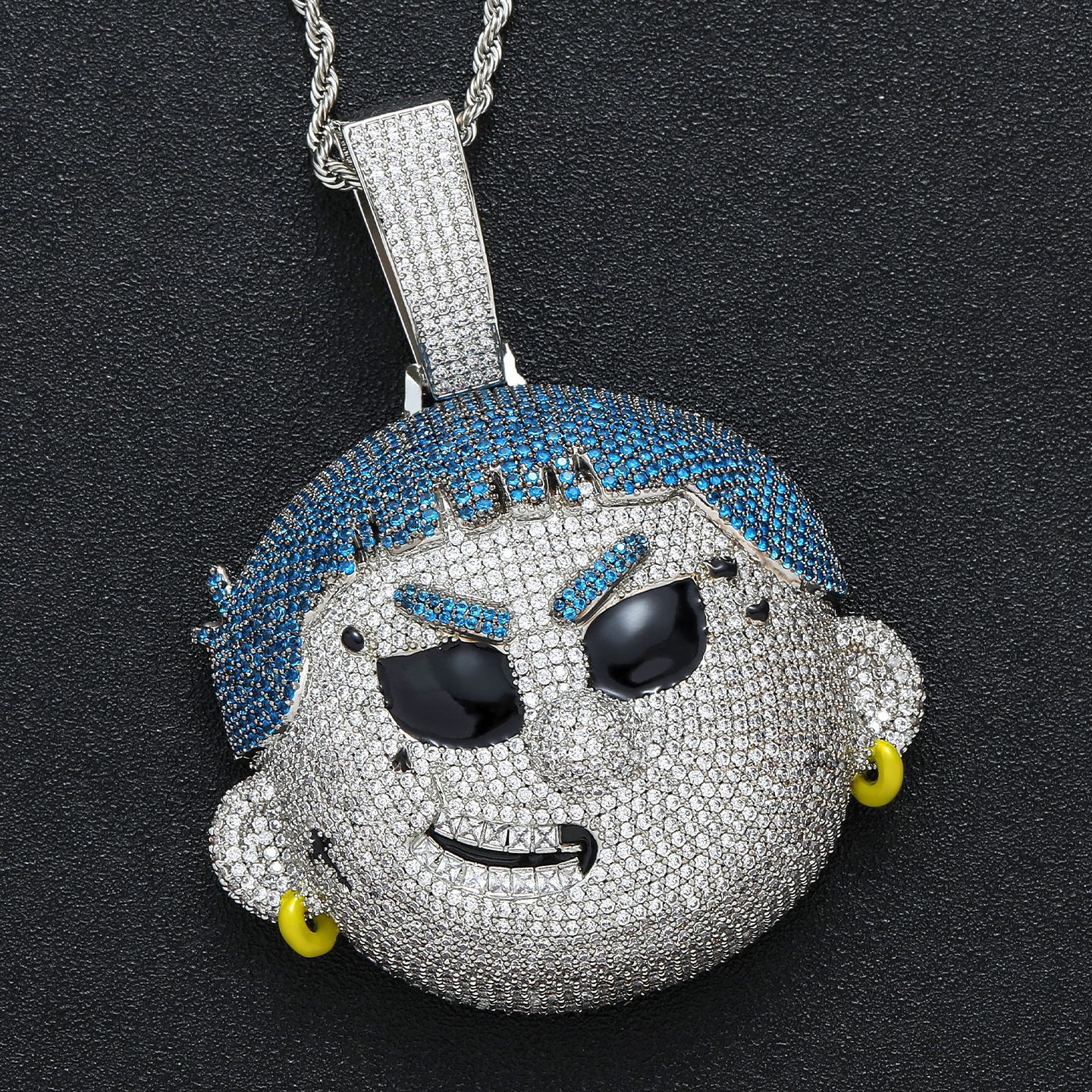 Blue Hair Character Pendant