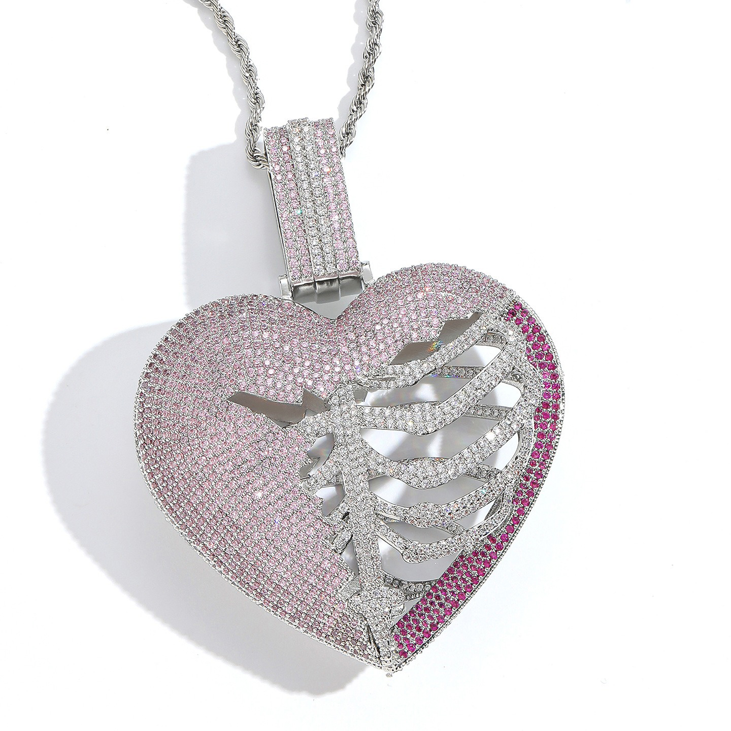 Skeletal Heart Pendant