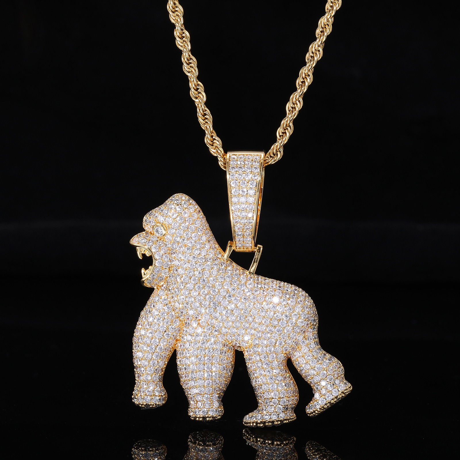 Roaring Gorilla Pendant