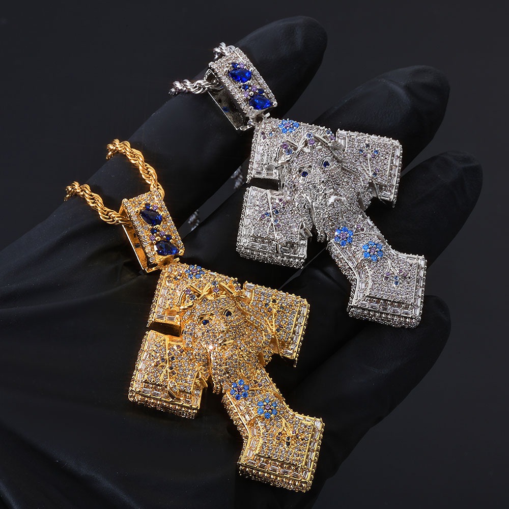 Iced Cross Diamond Pendant (IN STOCK)