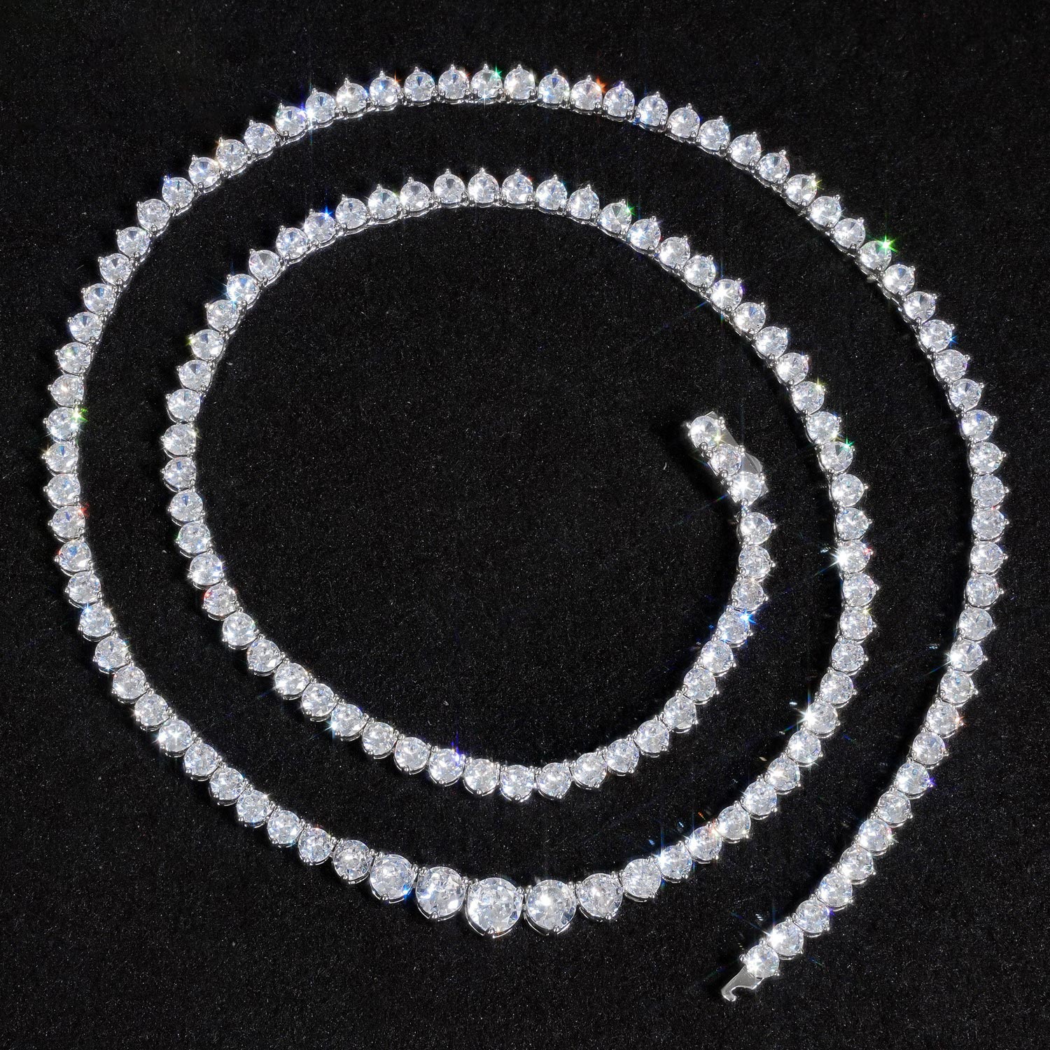3mm–5mm Graduated Tennis Chain