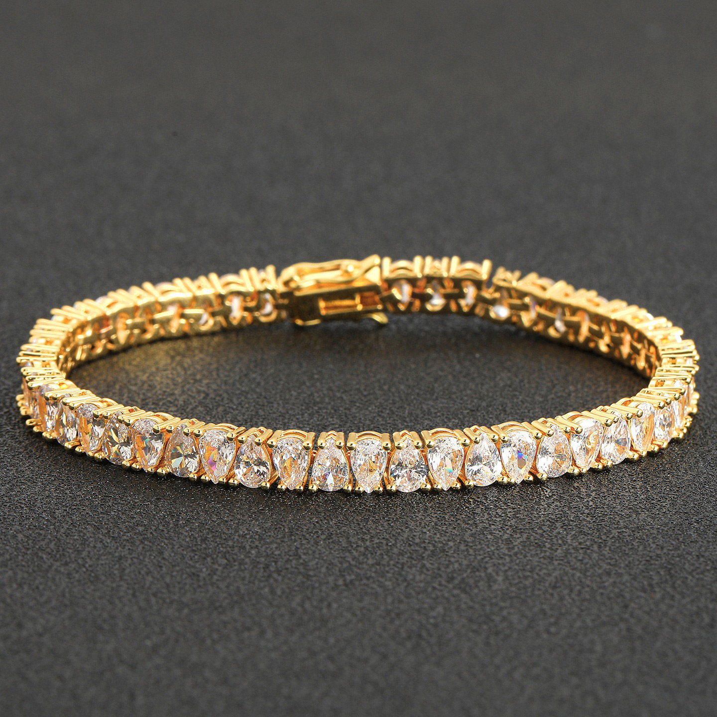 6mm Pear Cut Tennis Bracelet