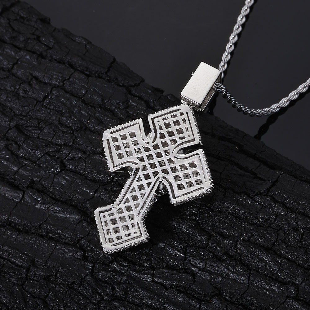 Iced Cross Diamond Pendant (IN STOCK)
