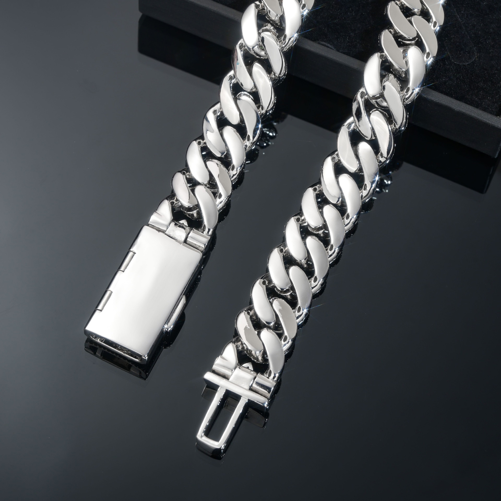 18mm Mixed-Cut Cuban Link Chain