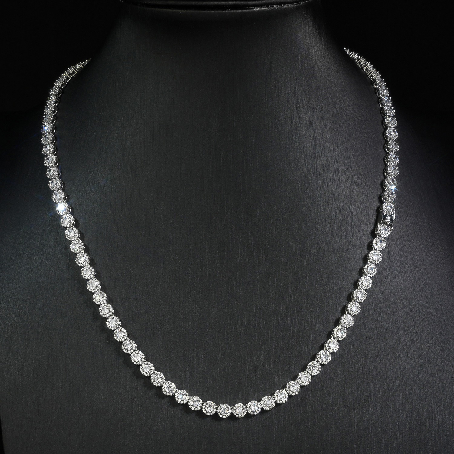 5mm Round Flower Tennis Chain