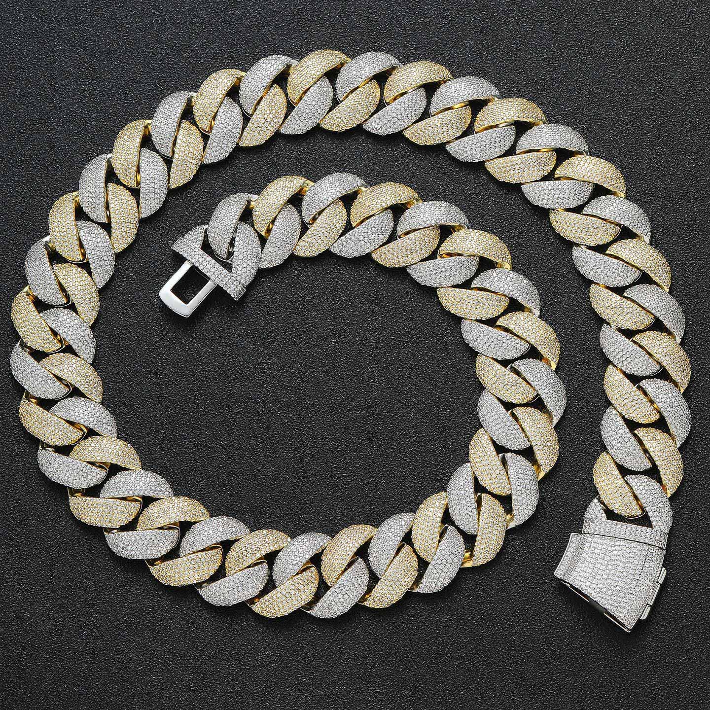 22mm Miami Cuban Link Chain & Bracelet