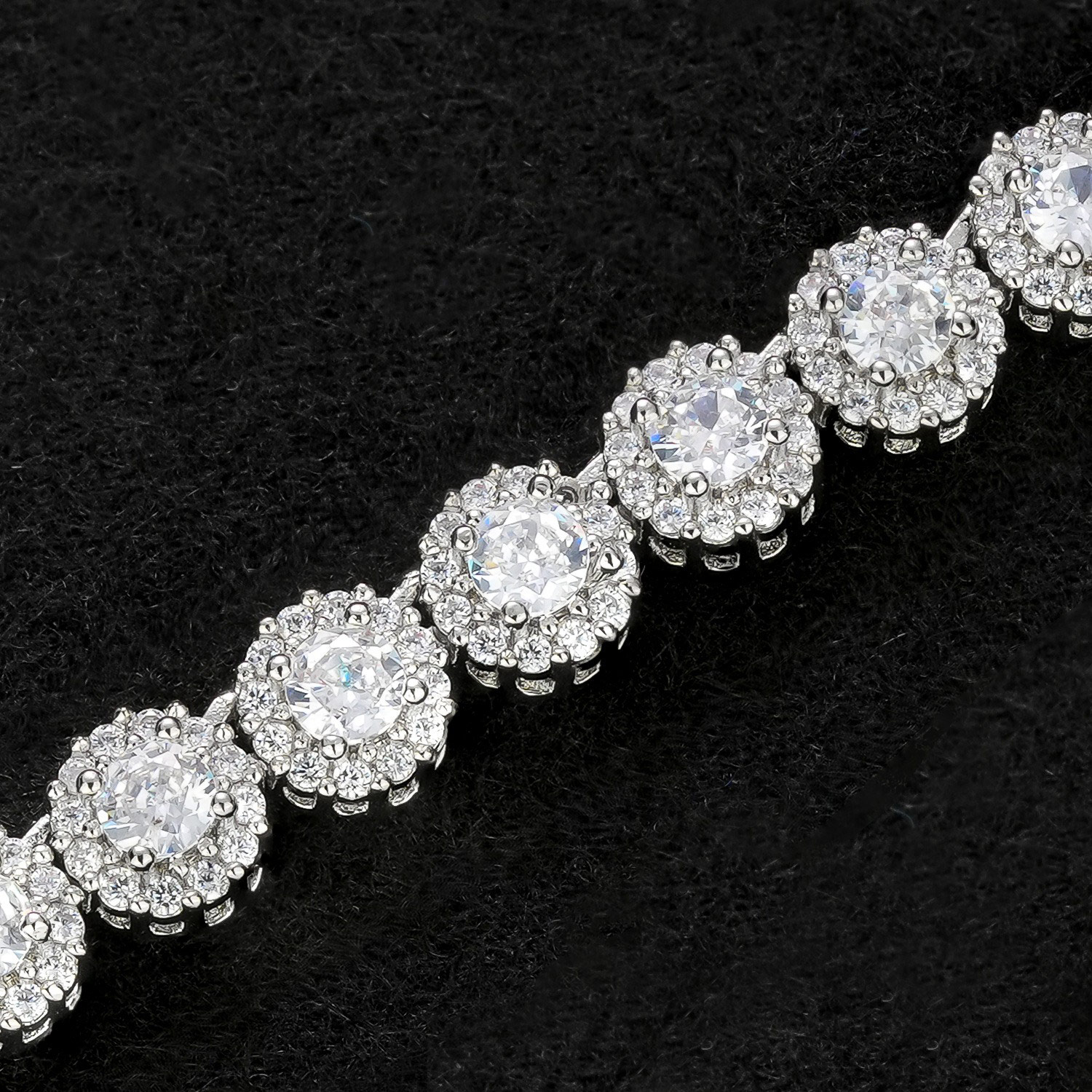 5mm Round Flower Tennis Chain