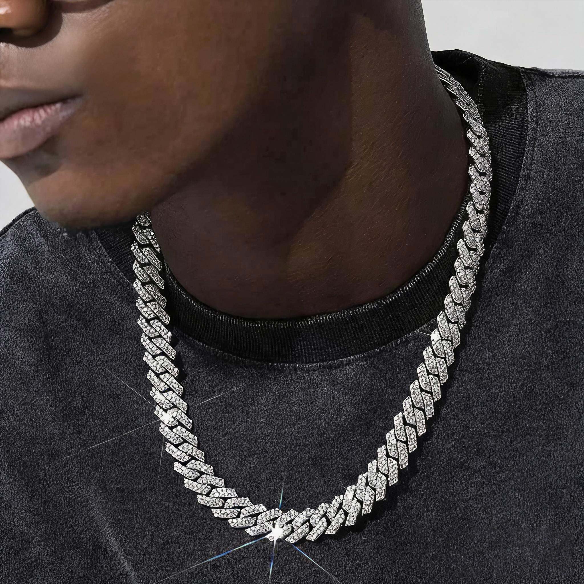 12/14/20mm Prong Cuban Chain