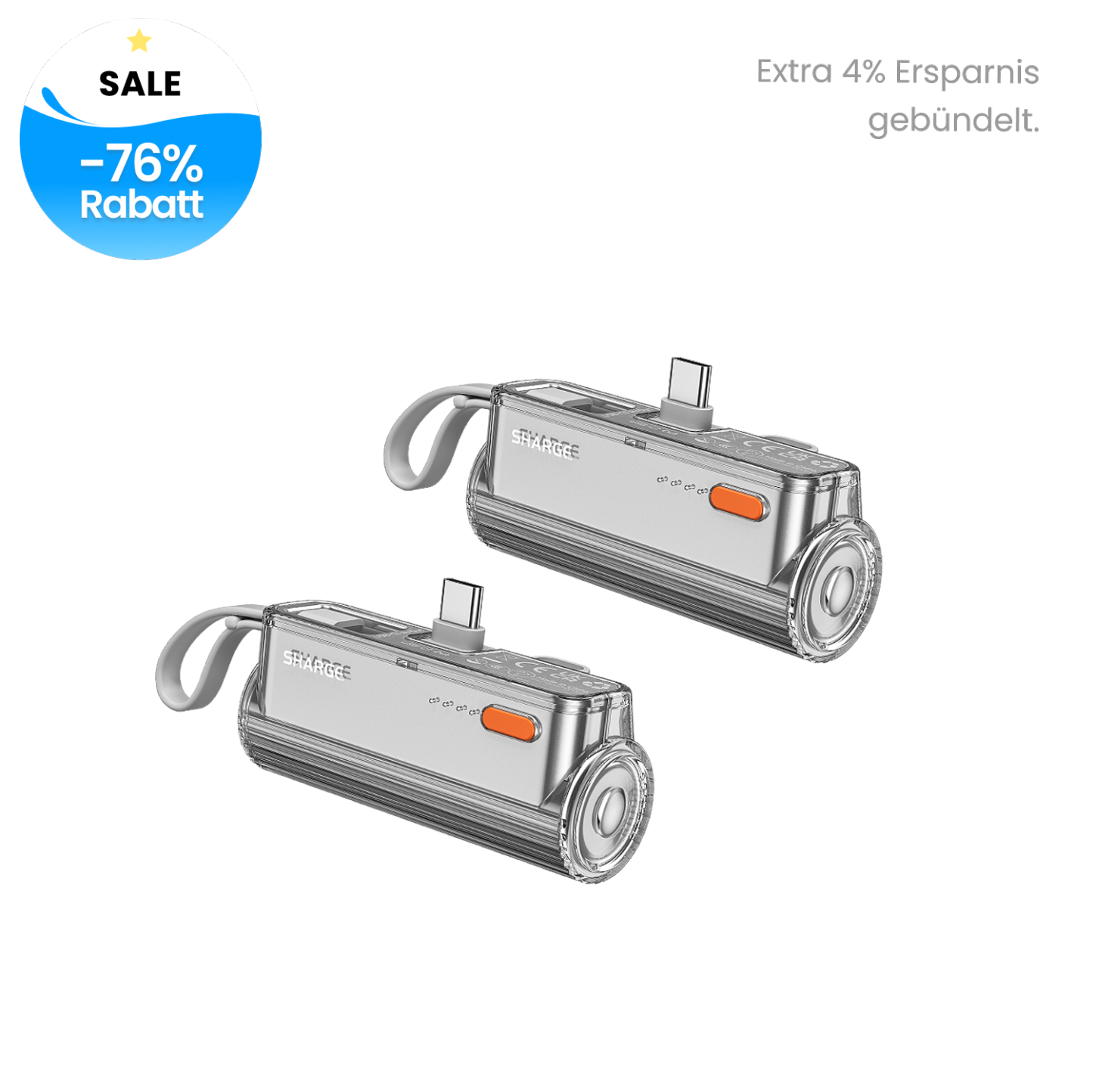 Flow Mini (Silber) x 2