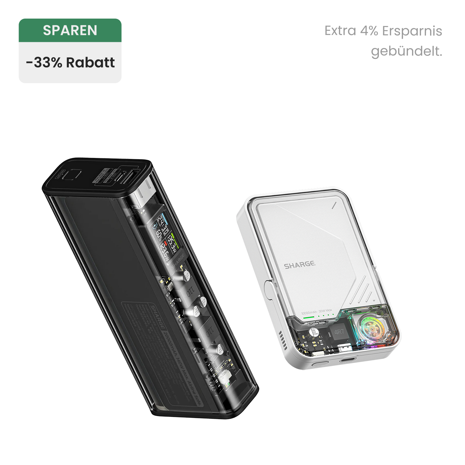 Shargeek 140 (Schwarz) + ICEMAG 2