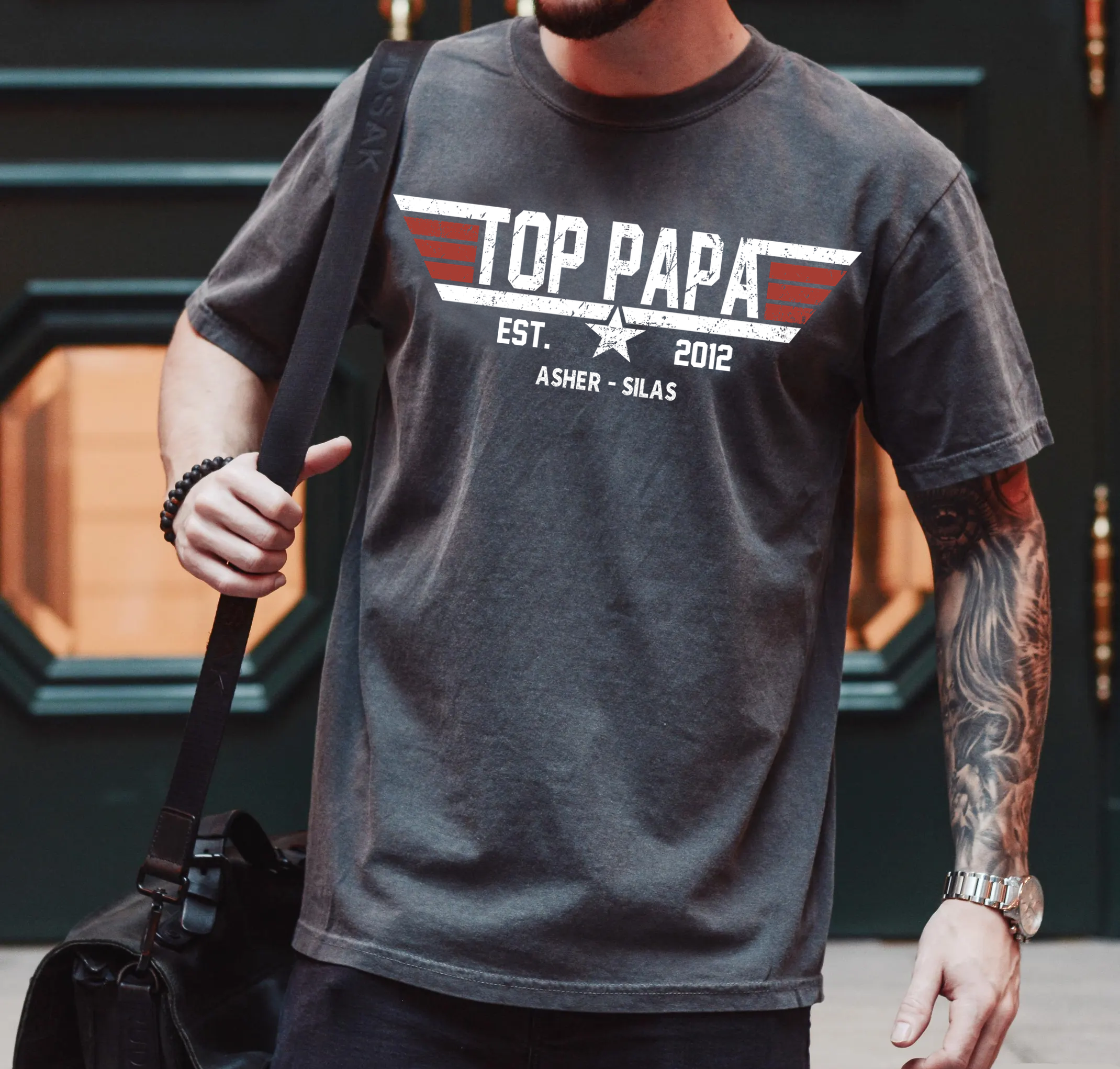 Top Dad Shirt, Father's Day Gift, For Grandpa And Children