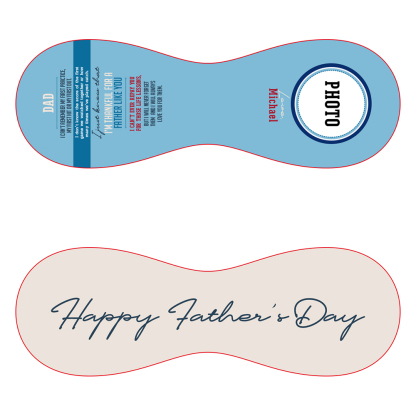 Custom Baseball And Softball Fathers Day Gift - Two Tone