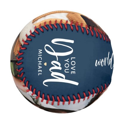 Modern World's Greatest Dad 2-Photo Baseball