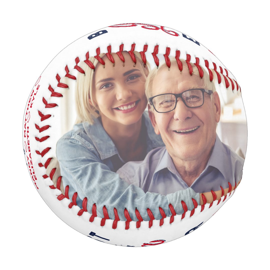 Best Papa Ever | Happy Birthday Photos & Monogram Baseball And Softball