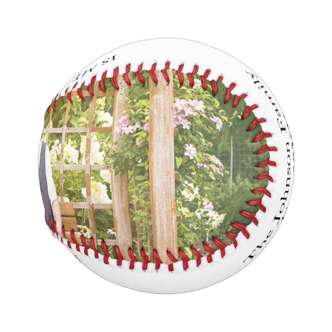 Family Photo Father and Baby Baseball And Softball