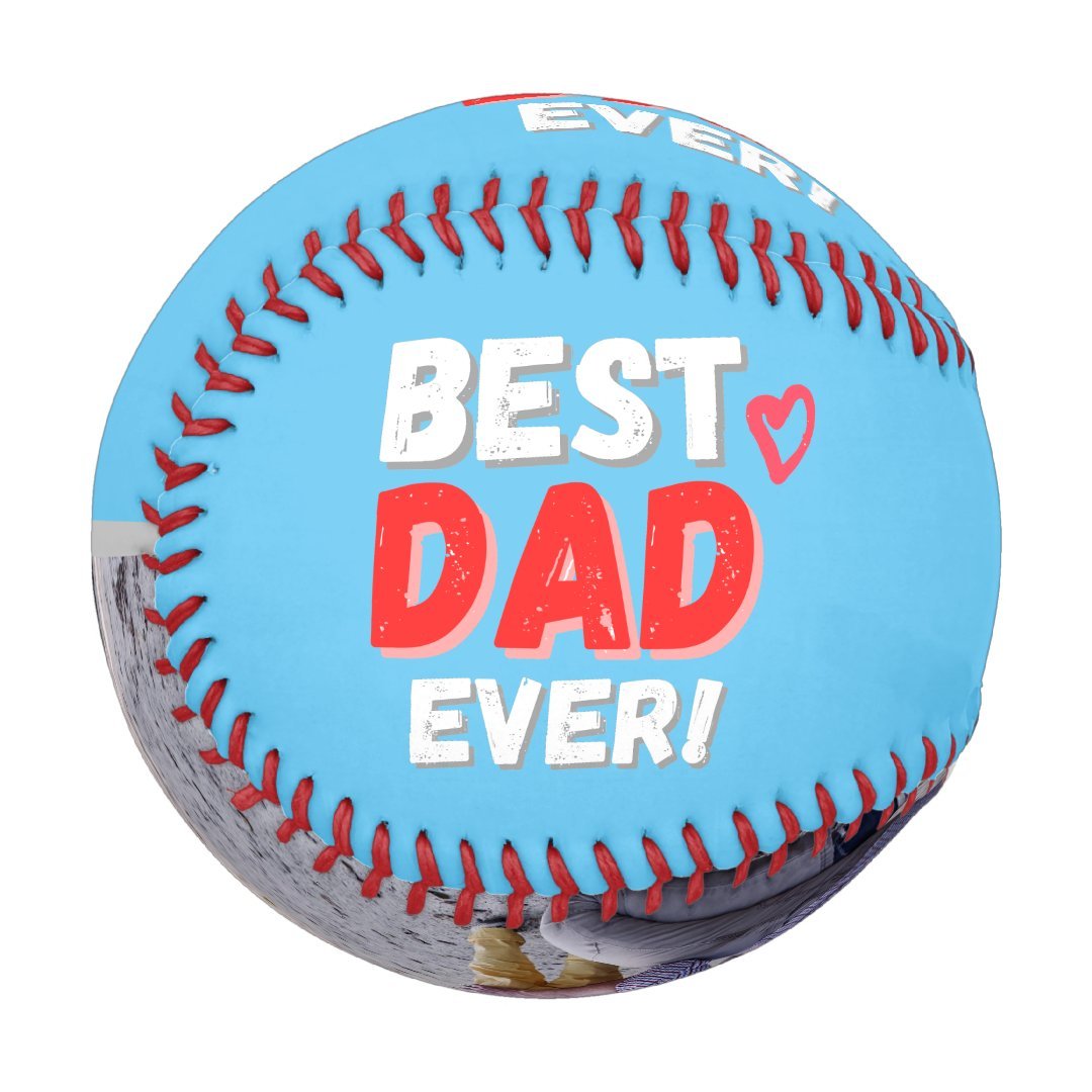Best dad ever! and little red heart baseball