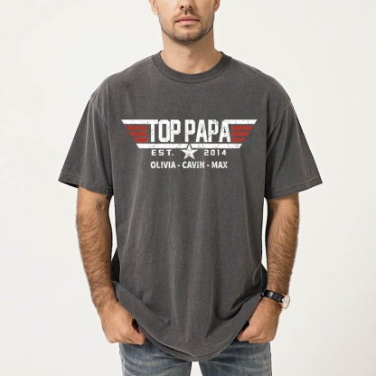 Top Dad Shirt, Father's Day Gift, For Grandpa And Children