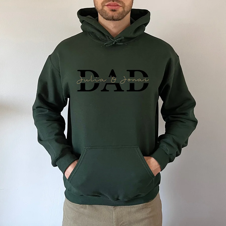 Best Dad Ever -Personalized Cool Dad Sweatshirt- Happy Father's Day 
