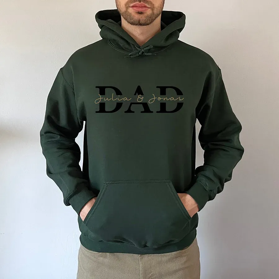 Best Dad Ever -Personalized Cool Dad Sweatshirt- Happy Father's Day 