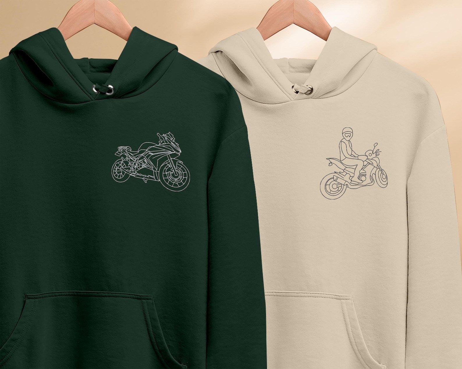 Customized Car/Motorcycle/Truck Embroidered Hoodies, Best Christmas Gifts