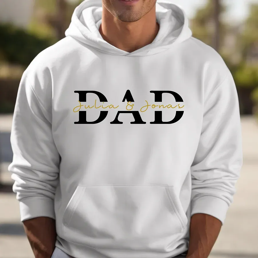Best Dad Ever -Personalized Cool Dad Sweatshirt- Happy Father's Day 