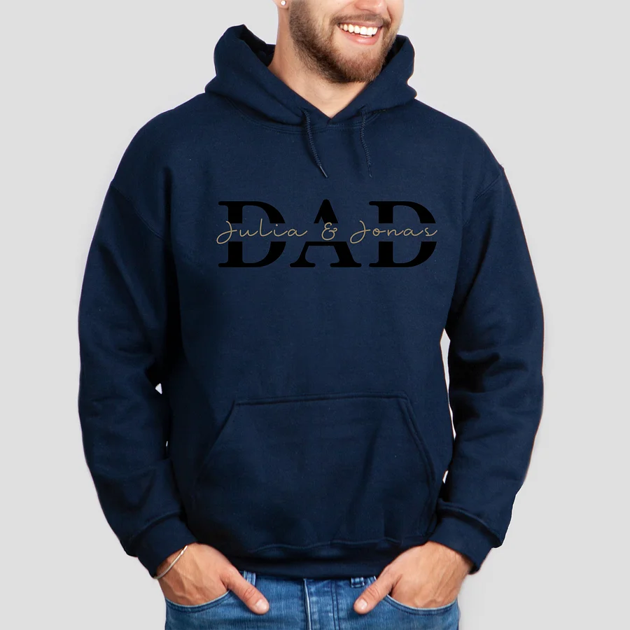 Best Dad Ever -Personalized Cool Dad Sweatshirt- Happy Father's Day 
