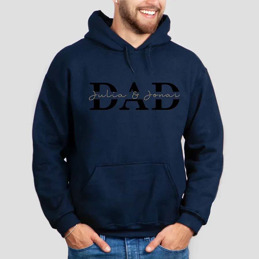 Best Dad Ever -Personalized Cool Dad Sweatshirt- Happy Father's Day 