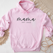 Minimalist Mama Sweatshirt with Date and Children Name